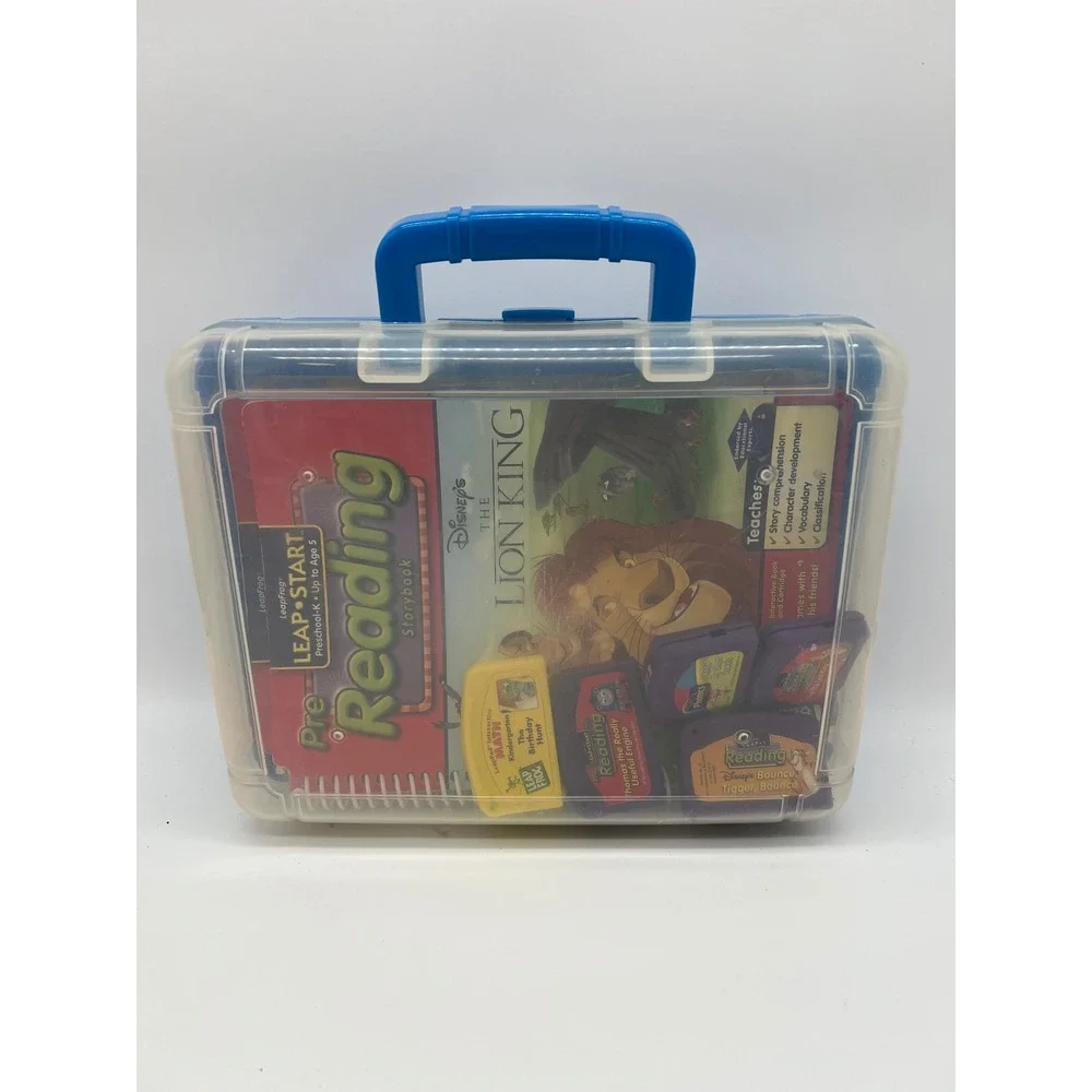 VTG LeapFrog LeapPad Book Cartridge Lot Thomas Lion King Tigger Math, Phonic Y2K